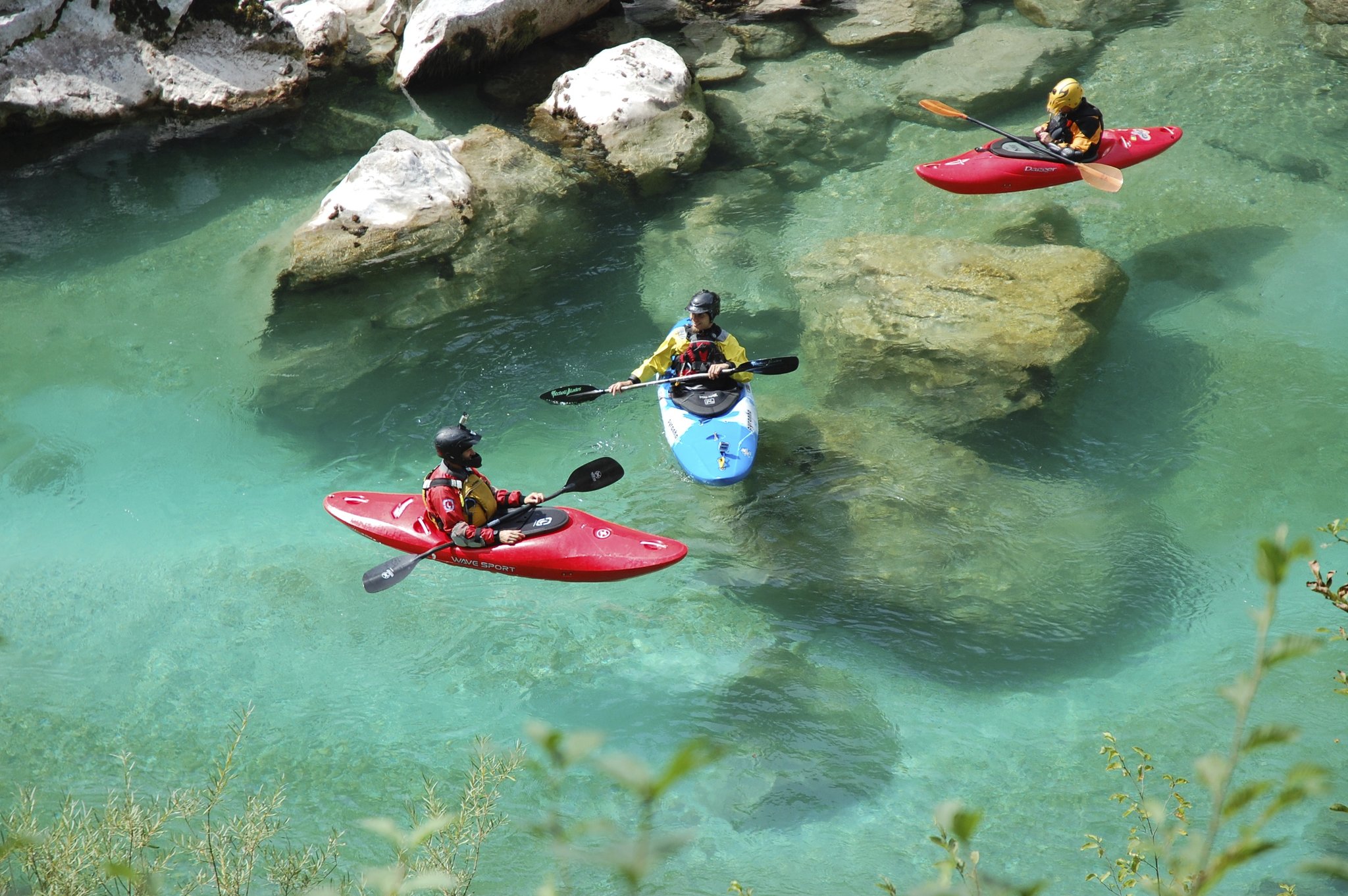 Summer Kayaking on Emerald Rivers